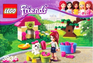 INS3934-Gb 3934 BOUWBESCHRIJVING- Friends: Mia's Puppy House MET GAATJES AAN DE ZIJKANT gebruikt *LOC BE