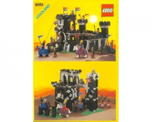 INS6085-G 6085 BOUWBESCHRIJVING- Black Monarch's Castle gebruikt *LOC RBL