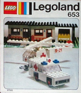 INS653-Gb 653 BOUWBESCHRIJVING Ambulance en helikopter met Plakband gebruikt *LOC RB