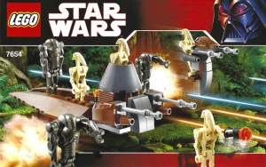 INS7654-G 7654 BOUWBESCHRIJVING- Droids Battle Pack gebruikt *LOC RBSW