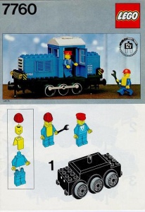 INS7760-G 7760 BOUWBESCHRIJVING- Electric Diesel Locomotive (MET; VOUW op voorpagina) gebruikt *LOC RB