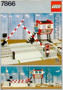 INS7866-G 7866 BOUWBESCHRIJVING- Remote Controlled Road Crossing MET GAATJES gebruikt *LOC RB