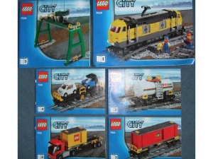 INS7939-G 7939 BOUWBESCHRIJVING- Cargo Train (6 boekjes) gebruikt *