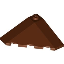 LEGO 43708-88 Dakpan 18 graden hoek 4x4 BUITENZIJDE bruin, roodachtig NIEUW *1L0006035334