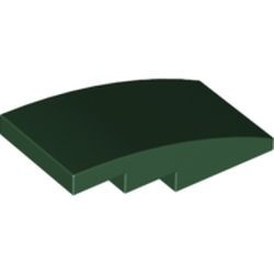 LEGO 93606-80 Dakpan 4x2 gebogen geen noppen groen, donker NIEUW *1L0006101296