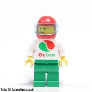 oct011 Octan - Wit pak met OCTAN logo met rode helm, rode benen NIEUW *0M0000