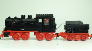Set 7750 Stoomlok met tender met 12v motor (1)