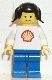 shell004aG Shell - Classic - blauw benen, zwart haar met staartjes (Sticker logo) gebruikt *0M0000