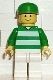 soc046G Voetballer groene & witte Team Supporter gebruikt *0M0000