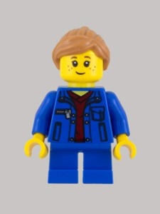 twn254 MINIPROMO Meisje, denim jasje, korte blauwe benen NIEUW *0M0000