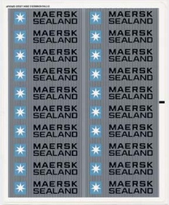 10152stk02 STICKER: Maersk schip NIEUW *0S0000