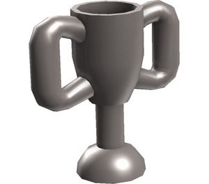 10172-77 Trofee, beker met 2 oren, klein grijs, donkerparel NIEUW *0M0000