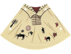 13882pb01-2 Tipi met indianenmotief crème NIEUW *