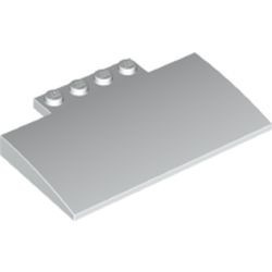 15625-1 Dakpan gebogen 5x8x 2/3 (voor overweg) MET 4 NOPPEN wit NIEUW *1L000