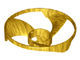 18592-115 Propellor 13 diameter- 3 bladen (Ninjago) PAKKETZENDING goud, parel NIEUW *0D0000
