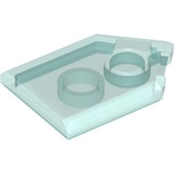 22385-15 Tegel 2x3 zeskantig transparant lichtblauw NIEUW *1L145
