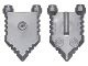 22408-95 Schild 6-hoekig zilver, mat NIEUW *0L0000