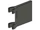 2335-10G Vlag 2x2 vierkant met twee clips donker, grijs (klassiek) gebruikt *3D000