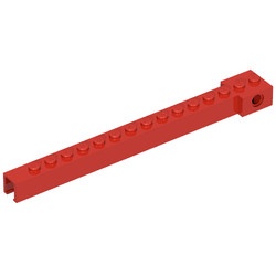 2350a-5G Kraanarm buitenzijde oude type (rond gat in eindblokje) rood gebruikt *0D000