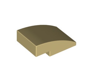 24309-2 Dakpan rond 3x2 geen noppen afgerond crème NIEUW *1L279