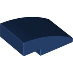 24309-63 Dakpan rond 3x2 geen noppen afgerond blauw, donker NIEUW *1L279
