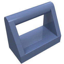 2432-55 Tegel 1x2 met hendel bovenop blauw, zandkleurig NIEUW *1L321