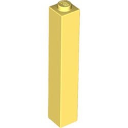 2453b-103 Steen 1x1x5 DICHTE nop geel, lichthelder NIEUW *5K0000