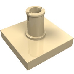 2460-2 Tegel 2x2 met pin crème NIEUW *1L326