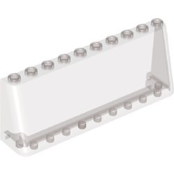 24607-13 Ruit 2x10x3 transparant zwart NIEUW *