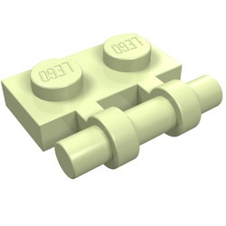 2540-35 Platte plaat 1x2 met OPEN hendel lime, licht NIEUW *1L293