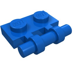 2540-7 Platte plaat 1x2 met OPEN hendel blauw NIEUW *1L293