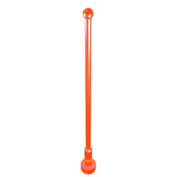 2569-18G Antenne 1x8 noppen hoog transparant neonoranje gebruikt *1L179