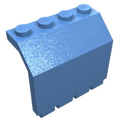 2582-42G Scharnierpaneel 2x4x3 1-3v 1x gebogen blauw, midden gebruikt *1L0000