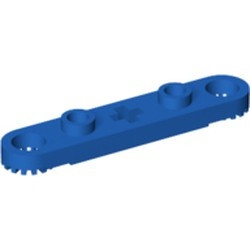 2711-7 Technic, Plaat 1x5 met gaten en centraal asgat blauw NIEUW *0D407