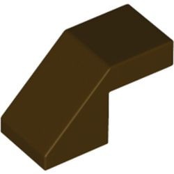 28192-120 Dakpan 45 graden 1x2 geknakt ZONDER NOP bruin, donker NIEUW *1L000