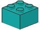 3003-39 Steen 2x2 turquoise, donker NIEUW *5K0000