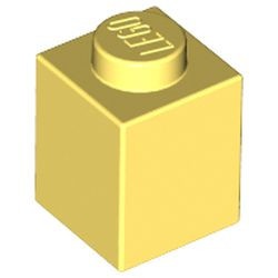 3005-103 Steen 1x1 geel, lichthelder NIEUW *1L103