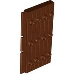 30223-88 Massieve rechthoekige kasteeldeur 1x5x7 1/2 bruin, roodachtig NIEUW *