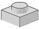 3024-49 Platte plaat 1x1 grijs, zeer licht NIEUW *1L166+7+8