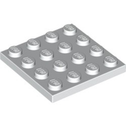 3031-1 Platte plaat 4x4 wit NIEUW *5K0000