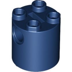 30361-63 Steen, 2x2x2 rond (Robot Body) (loc 03-03) blauw, donker NIEUW *1L000