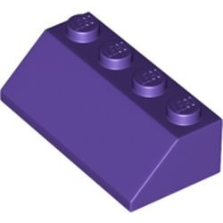 3037-89 Dakpan 45 graden 4x2 paars, donker NIEUW *1L151