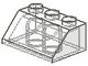 3038-12G Dakpan 45 graden 3x2 transparant gebruikt *1L152/53