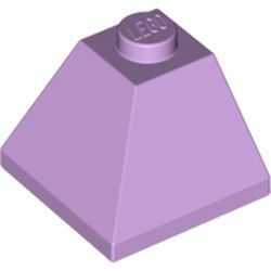 3045-154 Dakpan 45 graden 2x2 hoek buitenzijde lavender, licht NIEUW *1L000