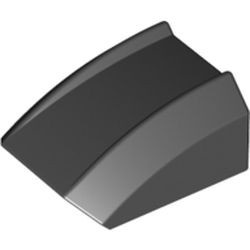 30602-11G Dakpan rond 2x2 ribbeltjes (geen noppen bovenop) zwart gebruikt *1L000