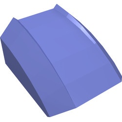 30602-97G Dakpan rond 2x2 ribbeltjes (geen noppen bovenop) blauwviolet gebruikt *1L000