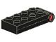 3149c01-11 Scharnierplaat groot 2x5 compleet zwart NIEUW *1D0000
