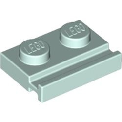 32028-152 Platte plaat 1x2 met deurrail aqua, licht NIEUW *1L316/5