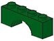 3659-6 Steen, boog 1x4x1 hoog groen NIEUW *