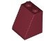 3678b-59 Dakpan 65 graden 2 breed met bodemnop rood, donker NIEUW *1L000